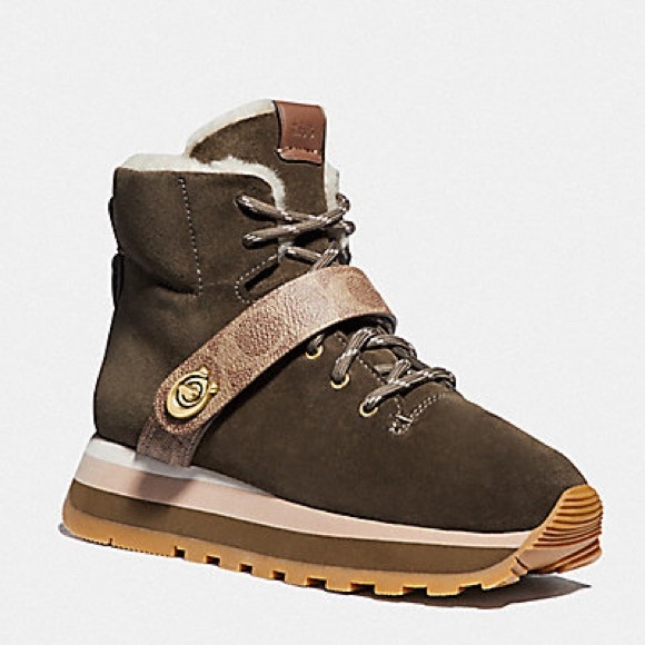 NWOB COACH G4310 CITY HIKER BOOTIES IN FATIGUE - Picture 3 of 16